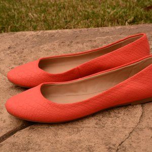 Mix No. 6 Womens Danzey Size 7 Pink Textured Slip On Ballet flats